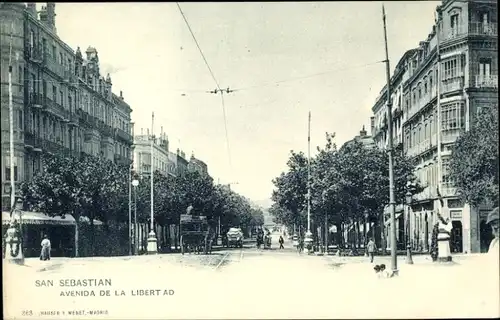 Ak Donostia San Sebastián Baskenland, Avenida de la Libertad