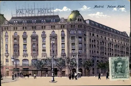 Ak Madrid, Spanien, Palace Hotel