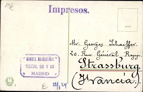 AK Madrid, Spanien, Denkmal des 2. Mai