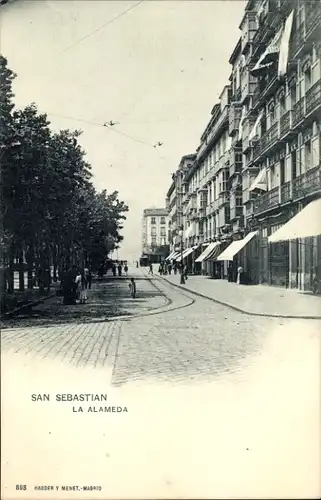 Ak San Sebastián Baskenland, La Alameda