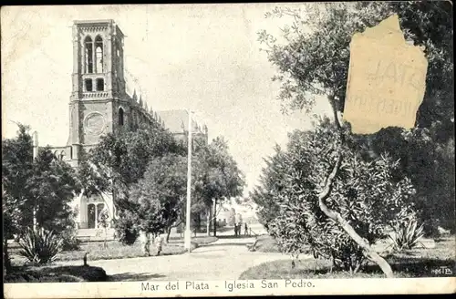 Ak Mar del Plata Argentinien, San Pedro Kirche