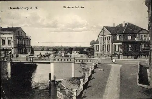 Ak Brandenburg an der Havel, Annenbrücke