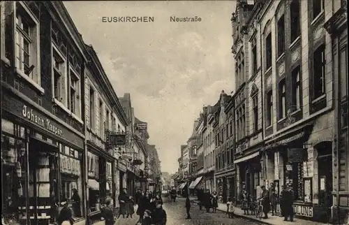 Ak Euskirchen Nordrhein Westfalen, Partie in der Neustraße, Geschäft Johann Kasper