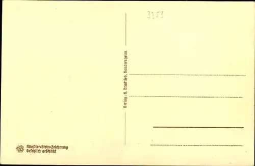 Steindruck Ak Bad Gandersheim am Harz, Rathaus