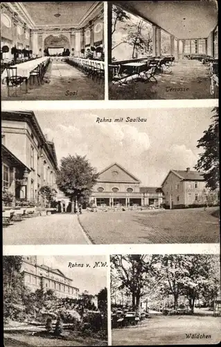 Ak Göttingen in Niedersachsen, Rohns mit Saalbau, Terrasse, Wäldchen