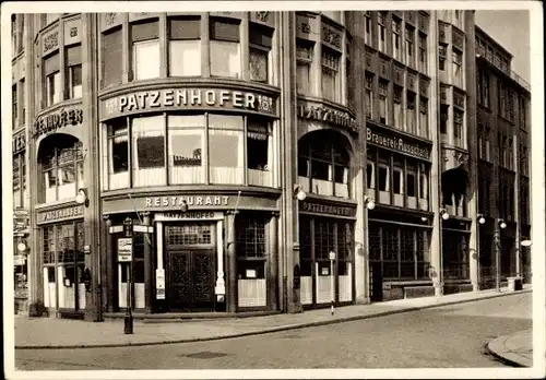 Ak Hamburg Mitte Altstadt, Restaurant Patzenhofer am Stephansplatz, Außenansicht, Inh. E. Hodermann