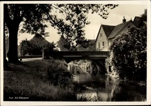 Ak Alt Rüppurr Karlsruhe in Baden, Brücke