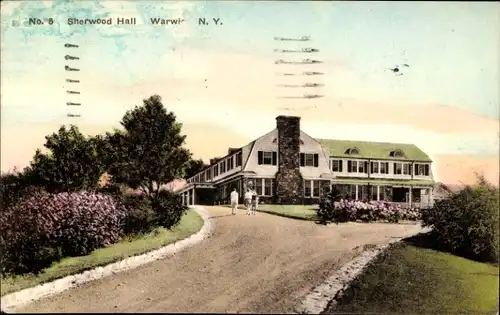 Ak Warwick New York USA, Sherwood Hall