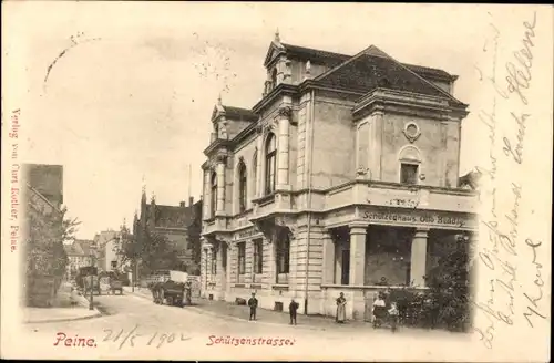Ak Peine in Niedersachsen, Schützenstraße, Schützenhaus Otto Beddig