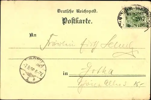 Litho Euskirchen Nordrhein Westfalen, Bahnhof, Restaurant Höver, Kreishaus, Pfarrkirche