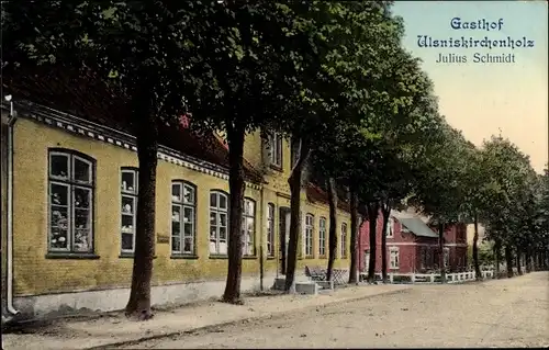 Ak Ulsniskirchenholz Ulsnis Schleswig Holstein, Gasthof Julius Schmidt