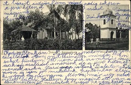 Ak Szárszó Balatonszárszó Ungarn, Domokos villa, Harang lab