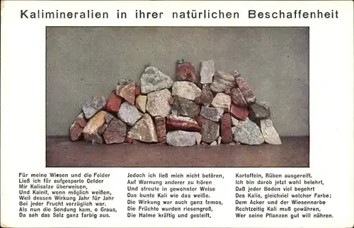 Ak Kalimineralien in ihrer natürlichen Beschaffenheit, Düngemittel, Deutsches Kalisyndikat GmbH