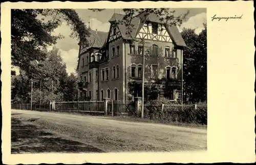 Ak Georgensgmünd Mittelfranken, Villa, Straßenpartie