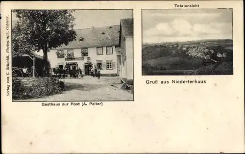 Ak Niedert Rheinland Pfalz, Gasthaus zur Post, Inh. A. Peiter, Niederterhaus