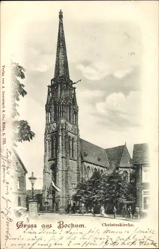 Ak Bochum im Ruhrgebiet, Christuskirche, Außenansicht
