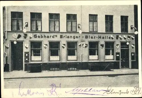 Studentika Ak Hamburg Mitte Altstadt, Gebhards Erlanger Bierhalle