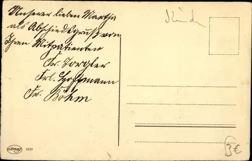 Ak Liebespaar beim Tanzen, Musikband