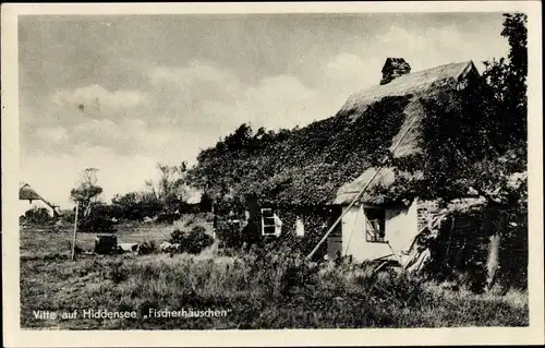 Ak Vitte Insel Hiddensee, Fischerhäuschen