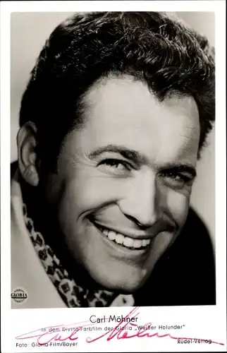Ak Schauspieler Carl Möhner, Portrait, Autogramm