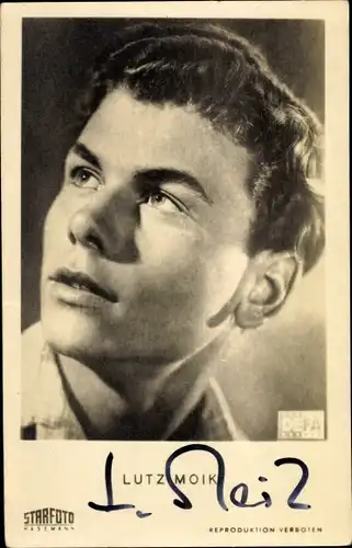 Ak Schauspieler Lutz Moik, Portrait, Autogramm