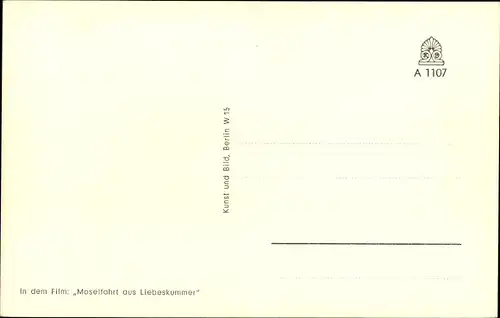 Ak Schauspielerin Lisabet Müller in Moselfahrt aus Liebeskummer, Autogramm