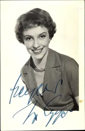Ak Schauspielerin Inge Egger, Portrait, Autogramm