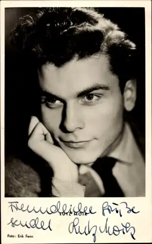 Ak Schauspieler Lutz Moik, Portrait, Autogramm