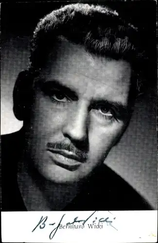 Ak Schauspieler Bernhard Wicki, Portrait, Autogramm