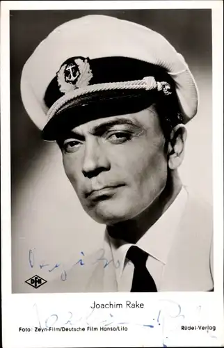 Ak Schauspieler Joachim Rake, Portrait, Autogramm