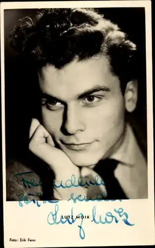 Ak Schauspieler Lutz Moik, Portrait, Autogramm