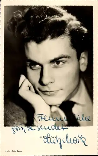Ak Schauspieler Lutz Moik, Portrait, Autogramm