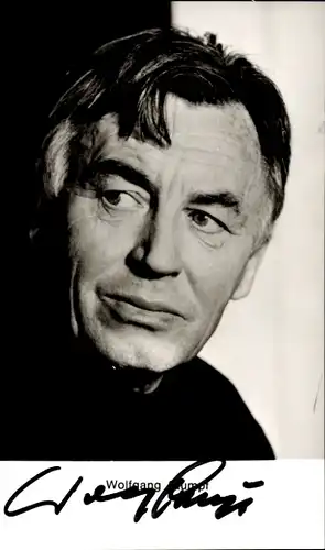 Ak Schauspieler Wolfgang Stumpf, Portrait, Autogramm