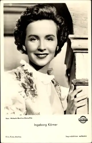 Ak Schauspielerin Ingeborg Körner, Portrait