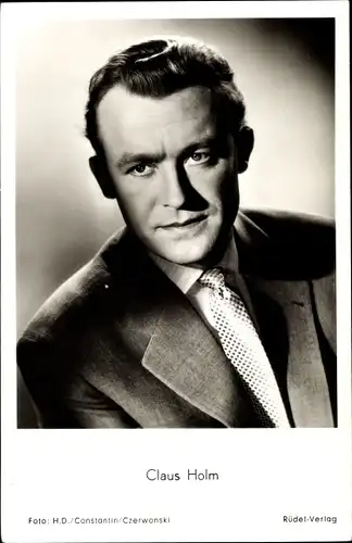 Ak Schauspieler Claus Holm, Der Glockengießer von Tirol, Portrait