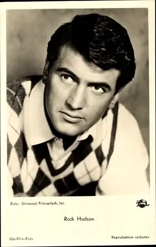 Ak Schauspieler Rock Hudson, Portrait