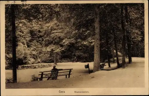 Ak Gera in Thüringen, Bismarckstein