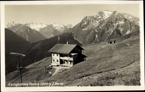 Foto Ak Mayrhofen im Zillertal Tirol, Penken, Alpengasthof, Gebirge