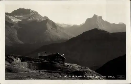 Ak St. Anton am Arlberg Tirol Österreich, Ulmer Hütte, Patteriol