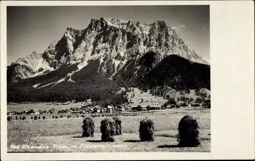 Foto Ak Eichwald Tirol, Zugspitzmassiv