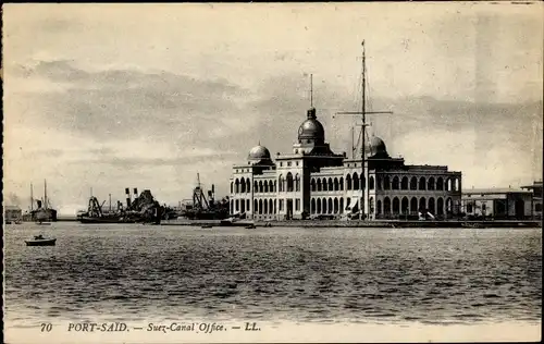 Ak Port Said Ägypten, Suezkanal-Büro