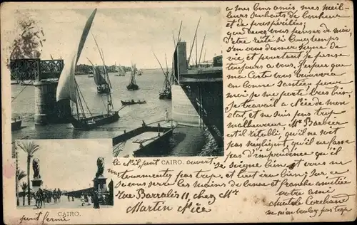 Ak Kairo Kairo Ägypten, Blick auf den Hafen