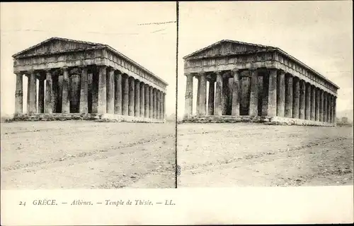 Stereo Ak Athen, Griechenland, Tempel der Theseia