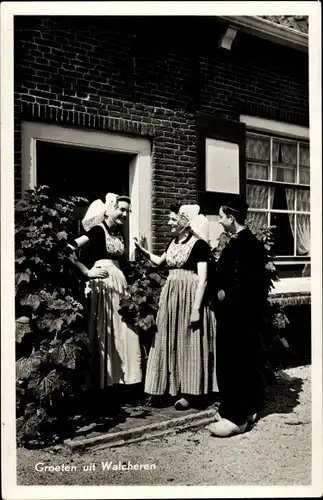 Ak Walcheren Zeeland, Volkstrachten