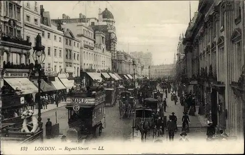 Ak London City England, Regent Street