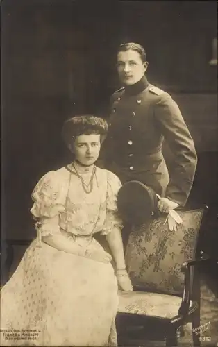 Ak Eitel Friedrich Prinz von Preußen, Sophie Charlotte von Oldenburg