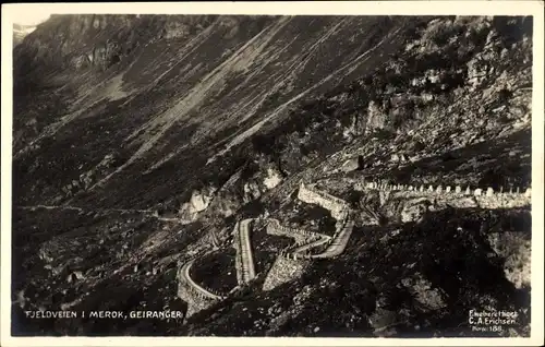 Ak Merok Geiranger Norwegen, Tjeldveien