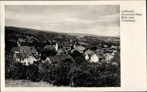 Ak Gernrode Quedlinburg im Harz, Blick vom Osterberg