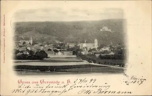 Ak Gernrode Quedlinburg im Harz, Gesamtansicht