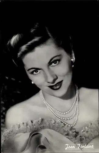 Ak Schauspielerin Joan Fontaine, Portrait